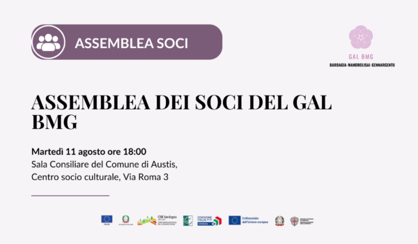 Assemblea soci GAL BMG 11 agosto Austis
